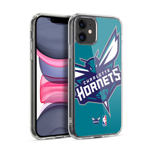 NBA Charlotte Hornets Logo Oversized Soft Gel Case for Apple iPhone 11