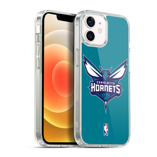 NBA Charlotte Hornets Logo Teal Soft Gel Case for Apple iPhone 12 / iPhone 12 Pro & MagSafe