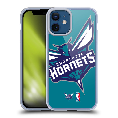 NBA Charlotte Hornets Logo Oversized Soft Gel Case for Apple iPhone 12 Mini & MagSafe