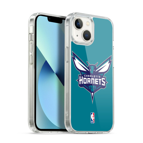 NBA Charlotte Hornets Logo Teal Soft Gel Case for Apple iPhone 13
