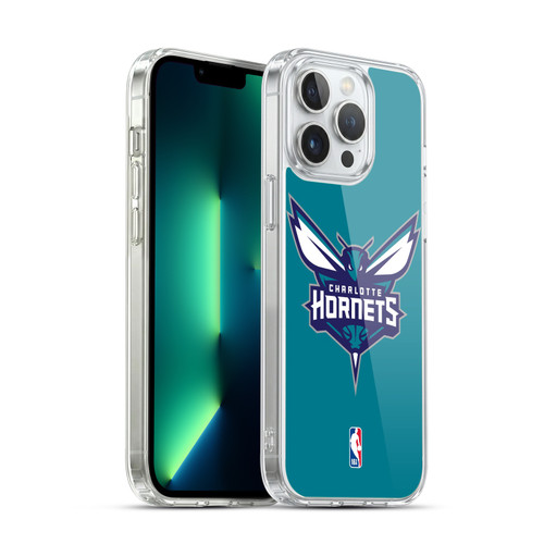 NBA Charlotte Hornets Logo Teal Soft Gel Case for Apple iPhone 13 Pro Max & MagSafe