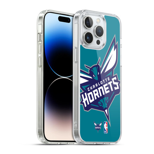 NBA Charlotte Hornets Logo Oversized Soft Gel Case for Apple iPhone 14 Pro Max & MagSafe