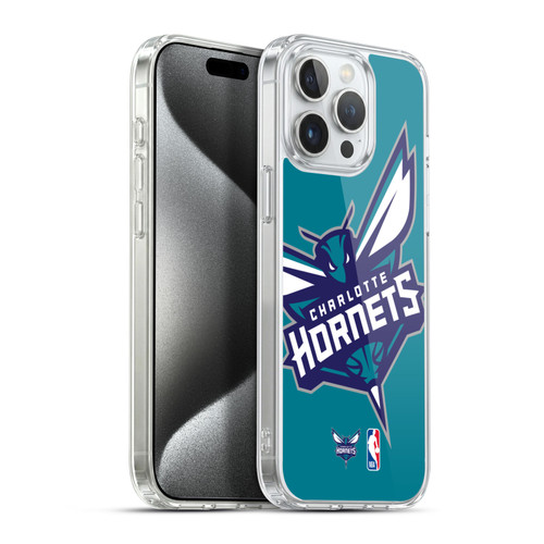 NBA Charlotte Hornets Logo Oversized Soft Gel Case for Apple iPhone 15 Pro Max & MagSafe
