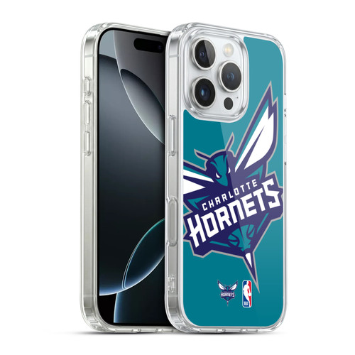 NBA Charlotte Hornets Logo Oversized Soft Gel Case for Apple iPhone 16 Pro & MagSafe