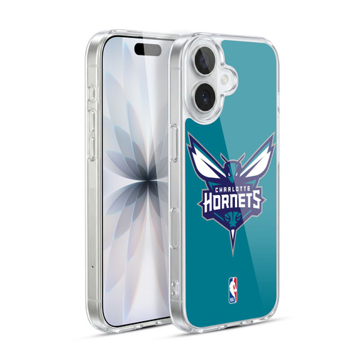 NBA Charlotte Hornets Logo Teal Soft Gel Case for Apple iPhone 17