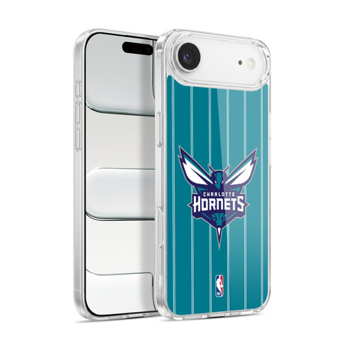 NBA Charlotte Hornets Logo Teal Design Soft Gel Case for Apple iPhone 17 Air