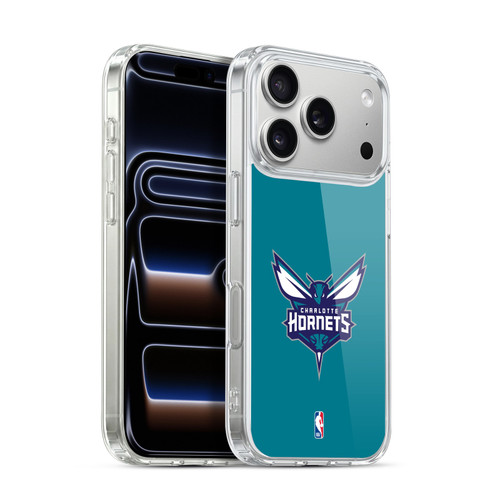 NBA Charlotte Hornets Logo Teal Soft Gel Case for Apple iPhone 17 Pro
