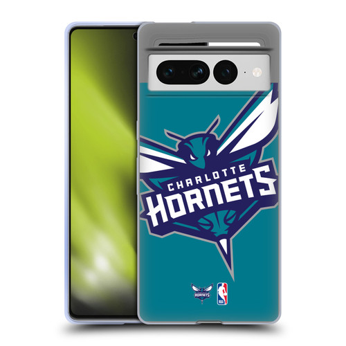 NBA Charlotte Hornets Logo Oversized Soft Gel Case for Google Pixel 7 Pro