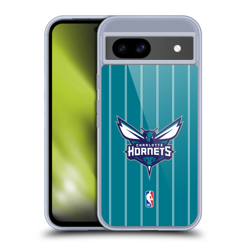 NBA Charlotte Hornets Logo Teal Design Soft Gel Case for Google Pixel 8a