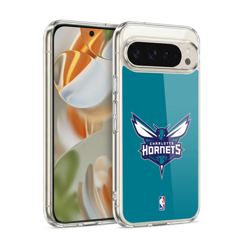 NBA Charlotte Hornets Logo Teal Soft Gel Case for Google Pixel 9 / Pixel 9 Pro