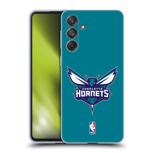 NBA Charlotte Hornets Logo Teal Soft Gel Case for Samsung Galaxy M55 5G