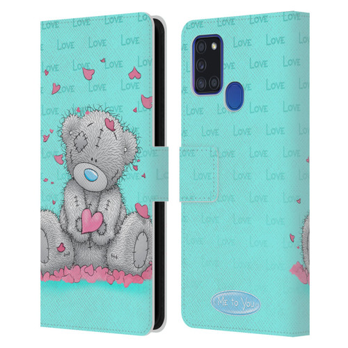 Me To You Classic Tatty Teddy Love Leather Book Wallet Case Cover For Samsung Galaxy A21s (2020)