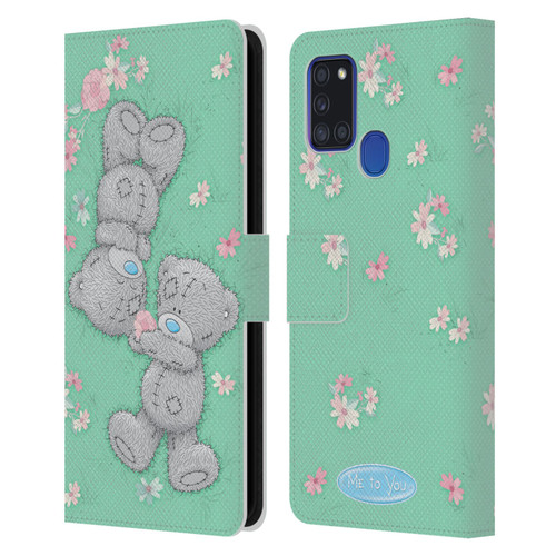 Me To You Classic Tatty Teddy Together Leather Book Wallet Case Cover For Samsung Galaxy A21s (2020)