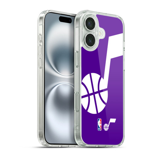 NBA Utah Jazz Logo Oversized Soft Gel Case for Apple iPhone 16 Plus & MagSafe