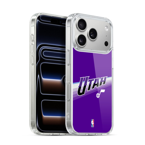 NBA Utah Jazz Logo Purple Design Soft Gel Case for Apple iPhone 17 Pro