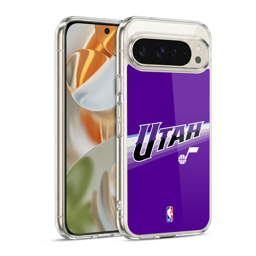 NBA Utah Jazz Logo Purple Design Soft Gel Case for Google Pixel 9 / Pixel 9 Pro