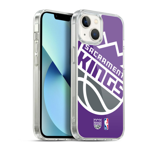 NBA Sacramento Kings Logo Oversized Soft Gel Case for Apple iPhone 13