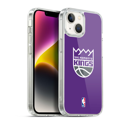 NBA Sacramento Kings Logo Purple Soft Gel Case for Apple iPhone 14