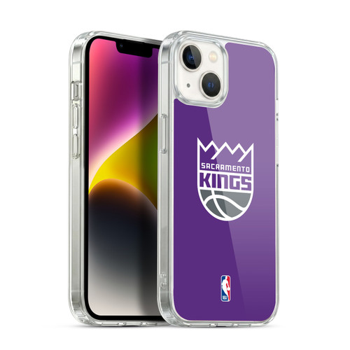 NBA Sacramento Kings Logo Purple Soft Gel Case for Apple iPhone 14 Plus & MagSafe