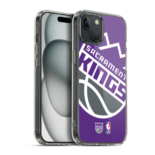 NBA Sacramento Kings Logo Oversized Soft Gel Case for Apple iPhone 15 Plus & MagSafe