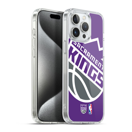 NBA Sacramento Kings Logo Oversized Soft Gel Case for Apple iPhone 15 Pro Max & MagSafe