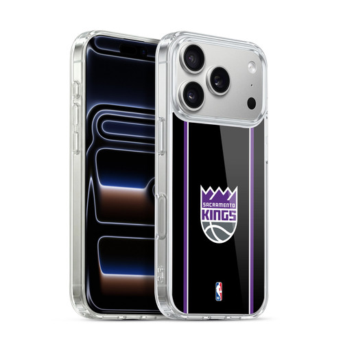 NBA Sacramento Kings Logo Black Design Soft Gel Case for Apple iPhone 17 Pro