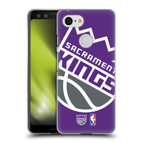 NBA Sacramento Kings Logo Oversized Soft Gel Case for Google Pixel 3