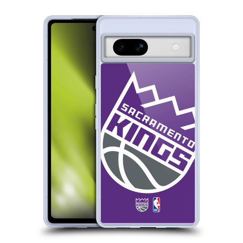 NBA Sacramento Kings Logo Oversized Soft Gel Case for Google Pixel 7a