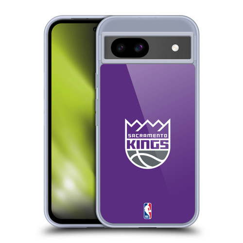 NBA Sacramento Kings Logo Purple Soft Gel Case for Google Pixel 8a