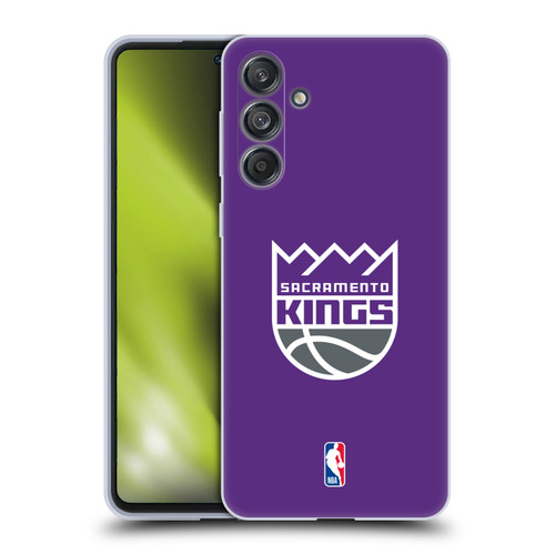NBA Sacramento Kings Logo Purple Soft Gel Case for Samsung Galaxy M55 5G