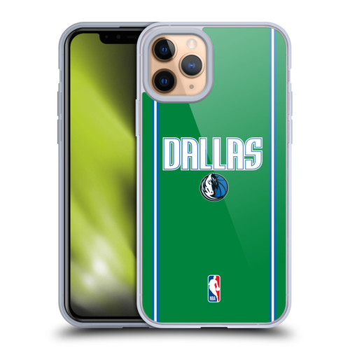 NBA Dallas Mavericks Logo Green Design Soft Gel Case for Apple iPhone 11 Pro & MagSafe