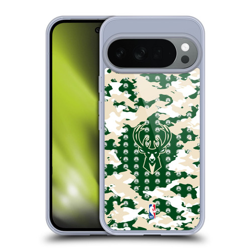 NBA Milwaukee Bucks Camouflage Soft Gel Case for Google Pixel 10