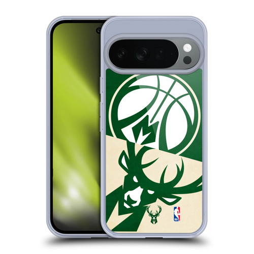NBA Milwaukee Bucks Half Oversized Soft Gel Case for Google Pixel 10