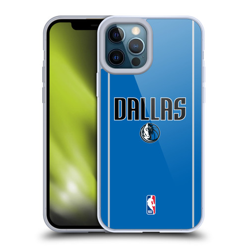 NBA Dallas Mavericks Logo Royal Blue Design Soft Gel Case for Apple iPhone 12 Pro Max & MagSafe