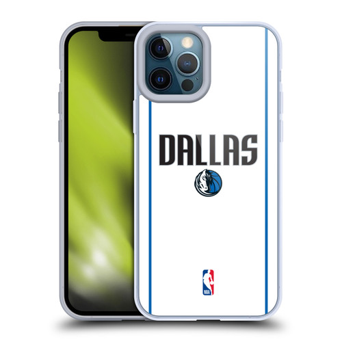 NBA Dallas Mavericks Logo White Design Soft Gel Case for Apple iPhone 12 Pro Max & MagSafe