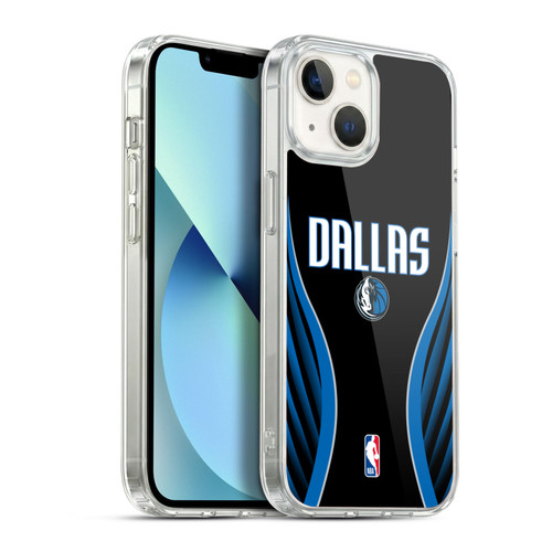 NBA Dallas Mavericks Logo Black Design Soft Gel Case for Apple iPhone 13