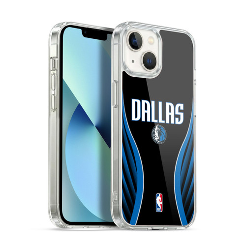 NBA Dallas Mavericks Logo Black Design Soft Gel Case for Apple iPhone 13