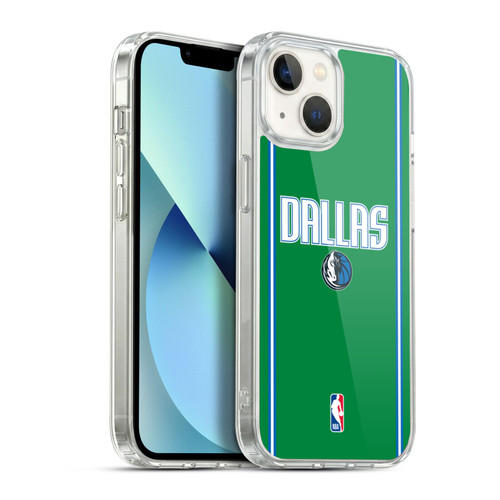 NBA Dallas Mavericks Logo Green Design Soft Gel Case for Apple iPhone 13