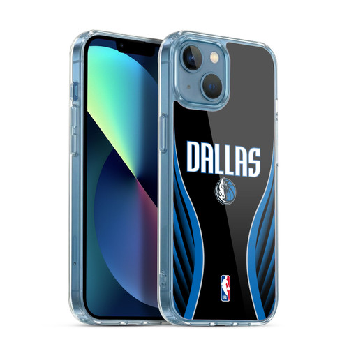 NBA Dallas Mavericks Logo Black Design Soft Gel Case for Apple iPhone 13 Mini & MagSafe