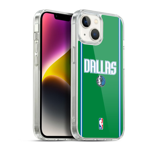 NBA Dallas Mavericks Logo Green Design Soft Gel Case for Apple iPhone 14