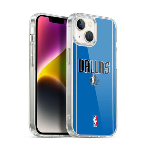 NBA Dallas Mavericks Logo Royal Blue Design Soft Gel Case for Apple iPhone 14