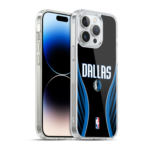 NBA Dallas Mavericks Logo Black Design Soft Gel Case for Apple iPhone 14 Pro Max & MagSafe