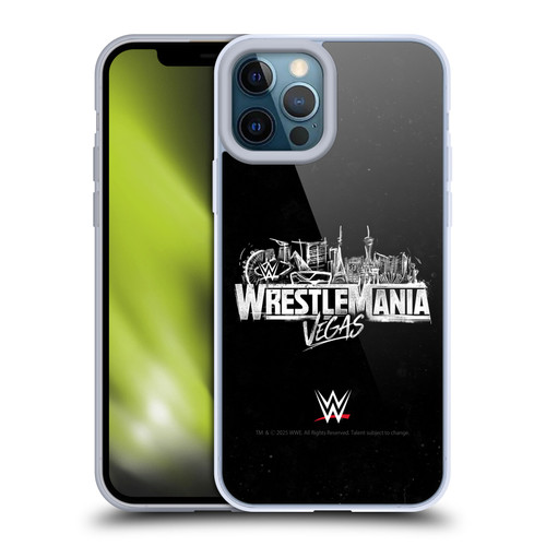 WWE Wrestlemania 42 Key Art Logo Soft Gel Case for Apple iPhone 12 Pro Max & MagSafe
