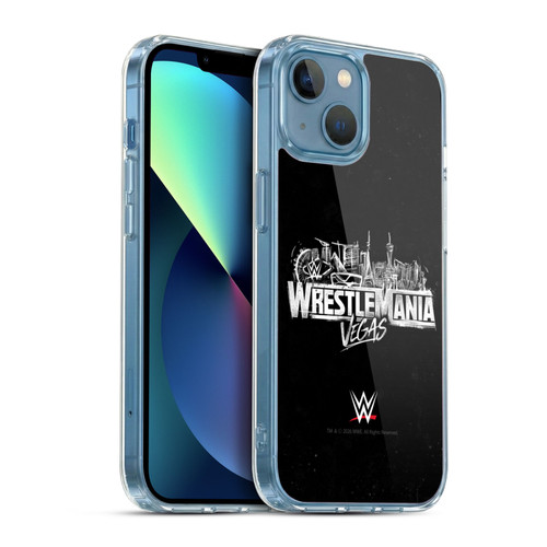 WWE Wrestlemania 42 Key Art Logo Soft Gel Case for Apple iPhone 13 Mini & MagSafe