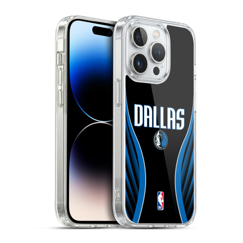 NBA Dallas Mavericks Logo Black Design Soft Gel Case for Apple iPhone 14 Pro & MagSafe