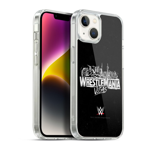 WWE Wrestlemania 42 Key Art Logo Soft Gel Case for Apple iPhone 14 Plus & MagSafe