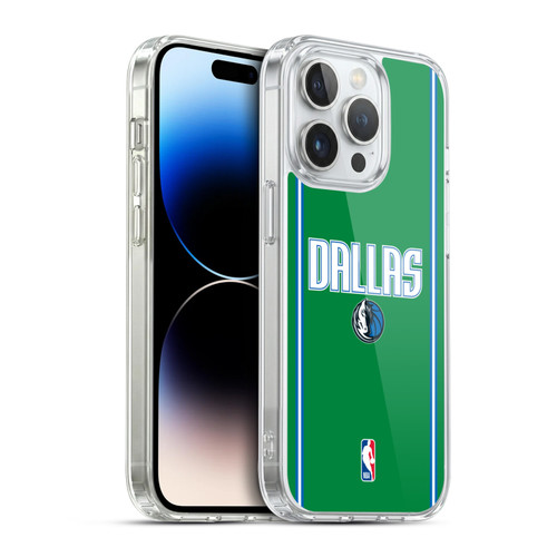 NBA Dallas Mavericks Logo Green Design Soft Gel Case for Apple iPhone 14 Pro & MagSafe