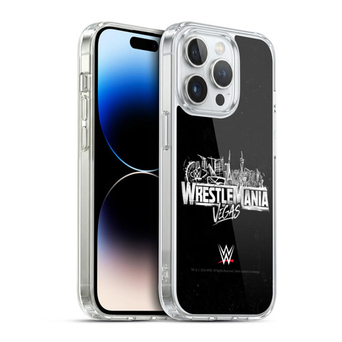 WWE Wrestlemania 42 Key Art Logo Soft Gel Case for Apple iPhone 14 Pro & MagSafe