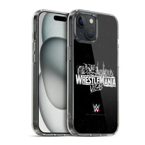 WWE Wrestlemania 42 Key Art Logo Soft Gel Case for Apple iPhone 15 & MagSafe
