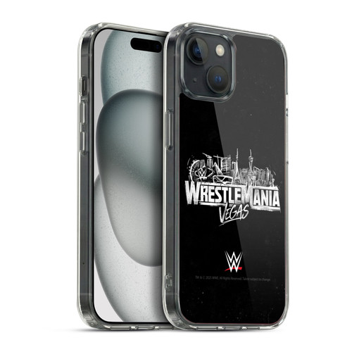 WWE Wrestlemania 42 Key Art Logo Soft Gel Case for Apple iPhone 15 Plus & MagSafe